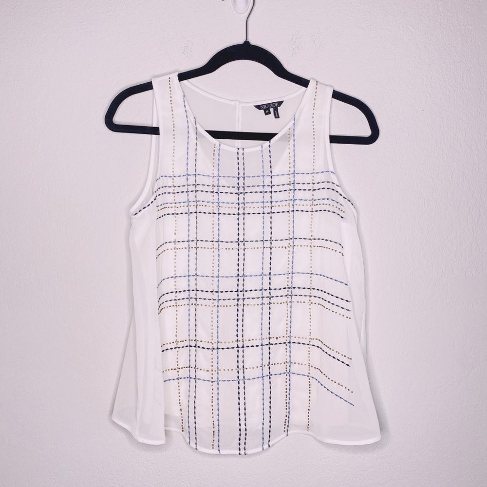 Nic+Zoe Embroidered Cami Tank